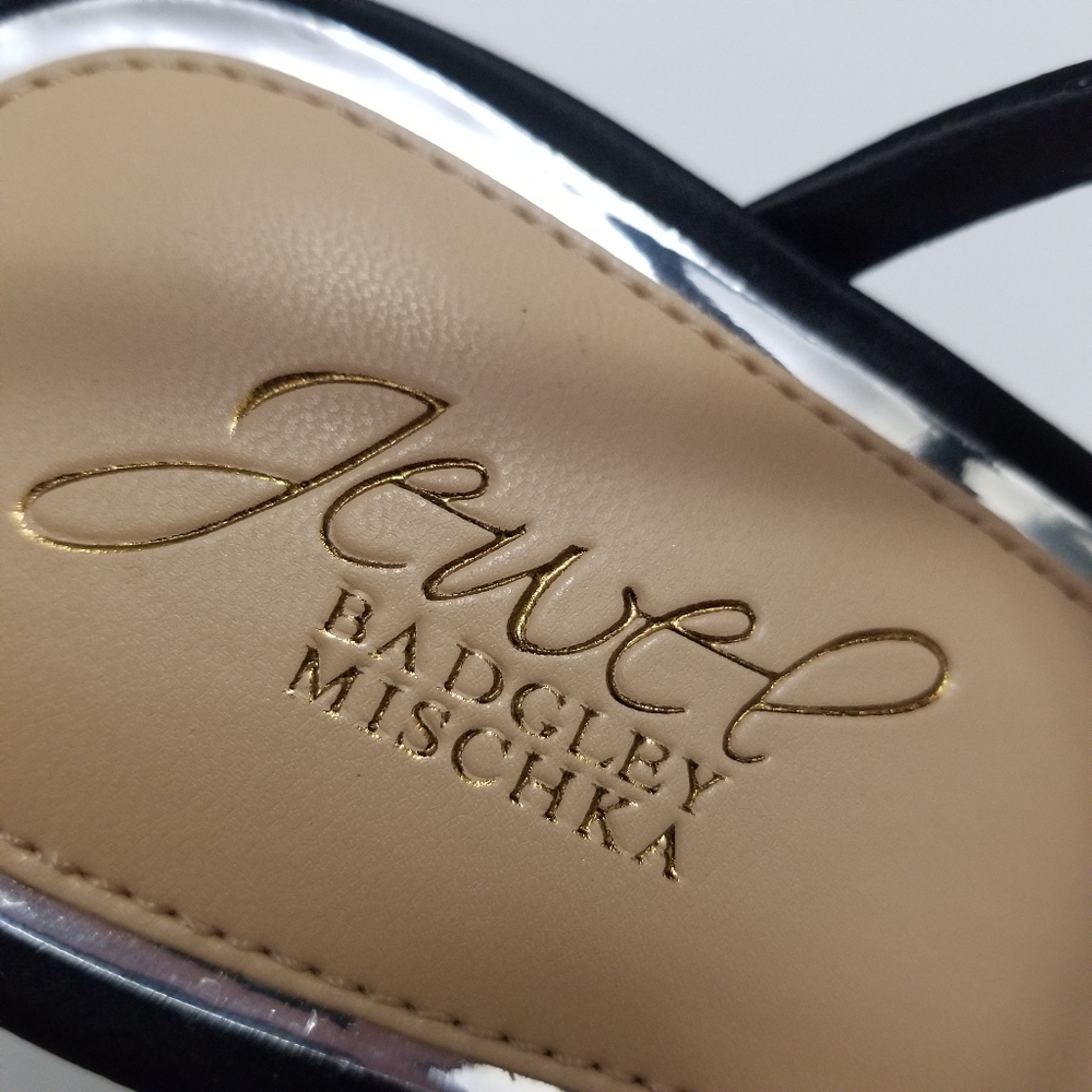 🆕️⬇️Jewel Badgley Mischka Patsy Strappy Crystal Embellished Heel - Picture 14 of 16